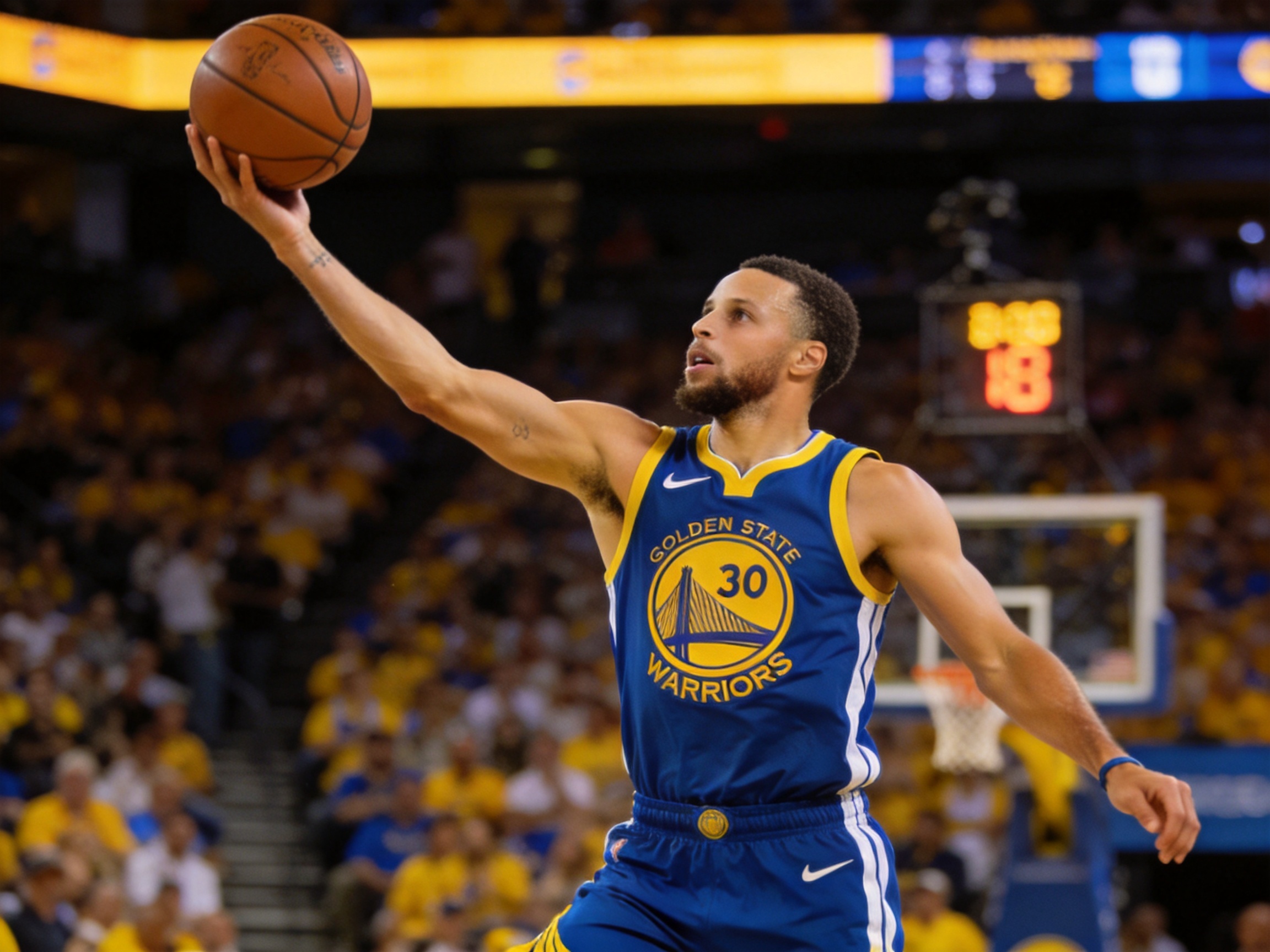 NBA库里三分球命中数突破里程碑精彩集锦